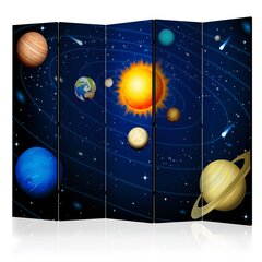 5-daļīgs aizslietnis - Solar system II [Room Dividers] cena un informācija | Aizslietņi | 220.lv