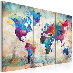 Glezna - World Maps: Modern Style cena un informācija | Gleznas | 220.lv