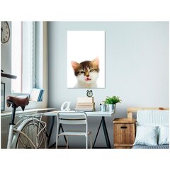 Glezna - Vexed Cat (1 Part) Vertical cena un informācija | Gleznas | 220.lv