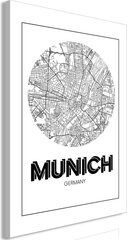 Glezna - Retro Munich (1 Part) Vertical cena un informācija | Gleznas | 220.lv
