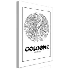 Glezna - Retro Cologne (1 Part) Vertical cena un informācija | Gleznas | 220.lv