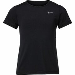 Bērnu T-krekls ar īsām piedurknēm Nike Pro, melns S6436566 цена и информация | Рубашки для девочек | 220.lv