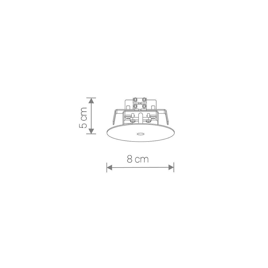 Nowodvorski Lighting gaismekļa stiprinājuma elements 8547 Cameleon Canopy F Black cena un informācija | Piekaramās lampas | 220.lv