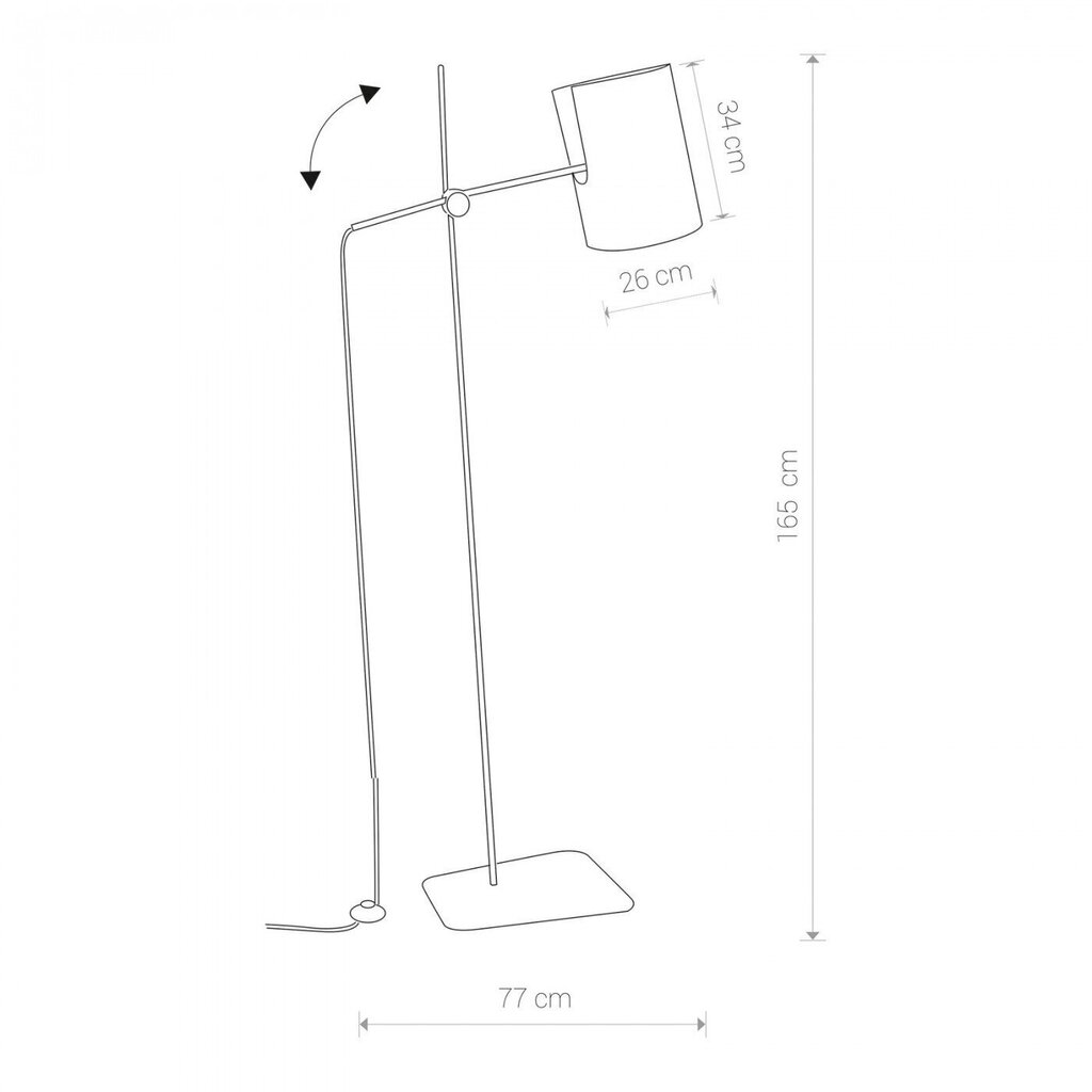 Nowodvorski Lighting stāvlampa Zelda I 6010 cena un informācija | Stāvlampas | 220.lv