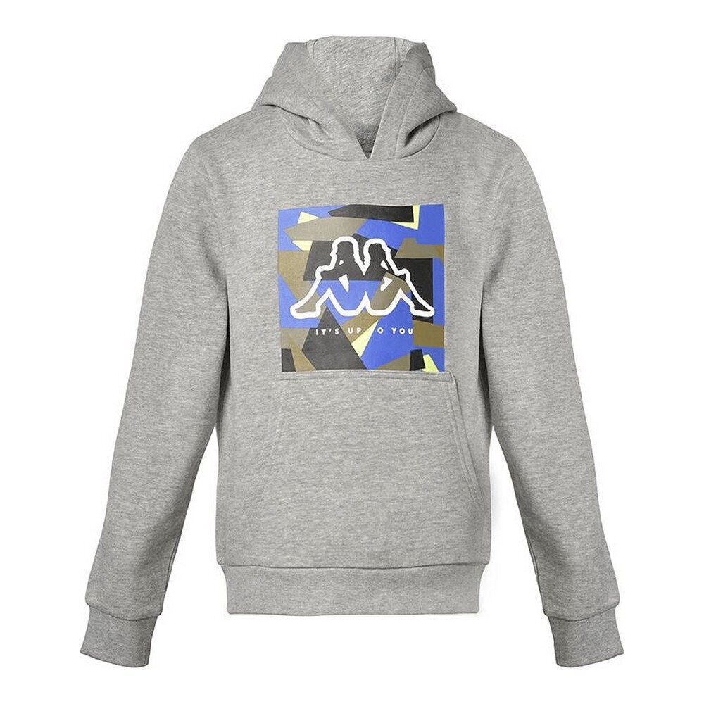 Bērnu sporta krekls ar kapuci Kappa Clot, pelēks S6423321 цена и информация | Zēnu jakas, džemperi, žaketes, vestes | 220.lv