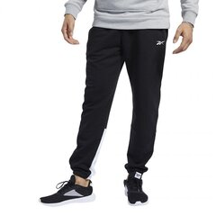 Vīriešu sporta bikses Reebok TE Linear Logo Jogger M FU3217, melnas cena un informācija | Sporta apģērbs vīriešiem | 220.lv