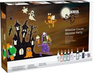 Kомплект красок для стекла, Kreul Set Monster Party цена и информация | Принадлежности для рисования, лепки | 220.lv