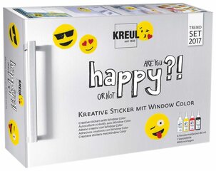 Kомплект красок для стекла, Kreul Happyset цена и информация | Принадлежности для рисования, лепки | 220.lv