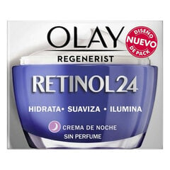 Увлажняющий крем Regenerist Retinol24 Olay (50 мл) цена и информация | Наносите на чистую кожу лица. Подержите около 10-15 минут и смойте водой. | 220.lv