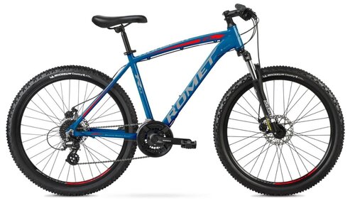 Kalnu velosipēds Romet Rambler R6.3 26" 2022, zils/sarkans cena un informācija | Velosipēdi | 220.lv