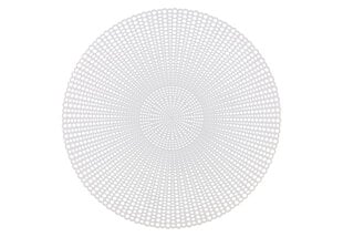 4Living galda paliktnis Roundel White, 40x40 cm цена и информация | Скатерти, салфетки | 220.lv