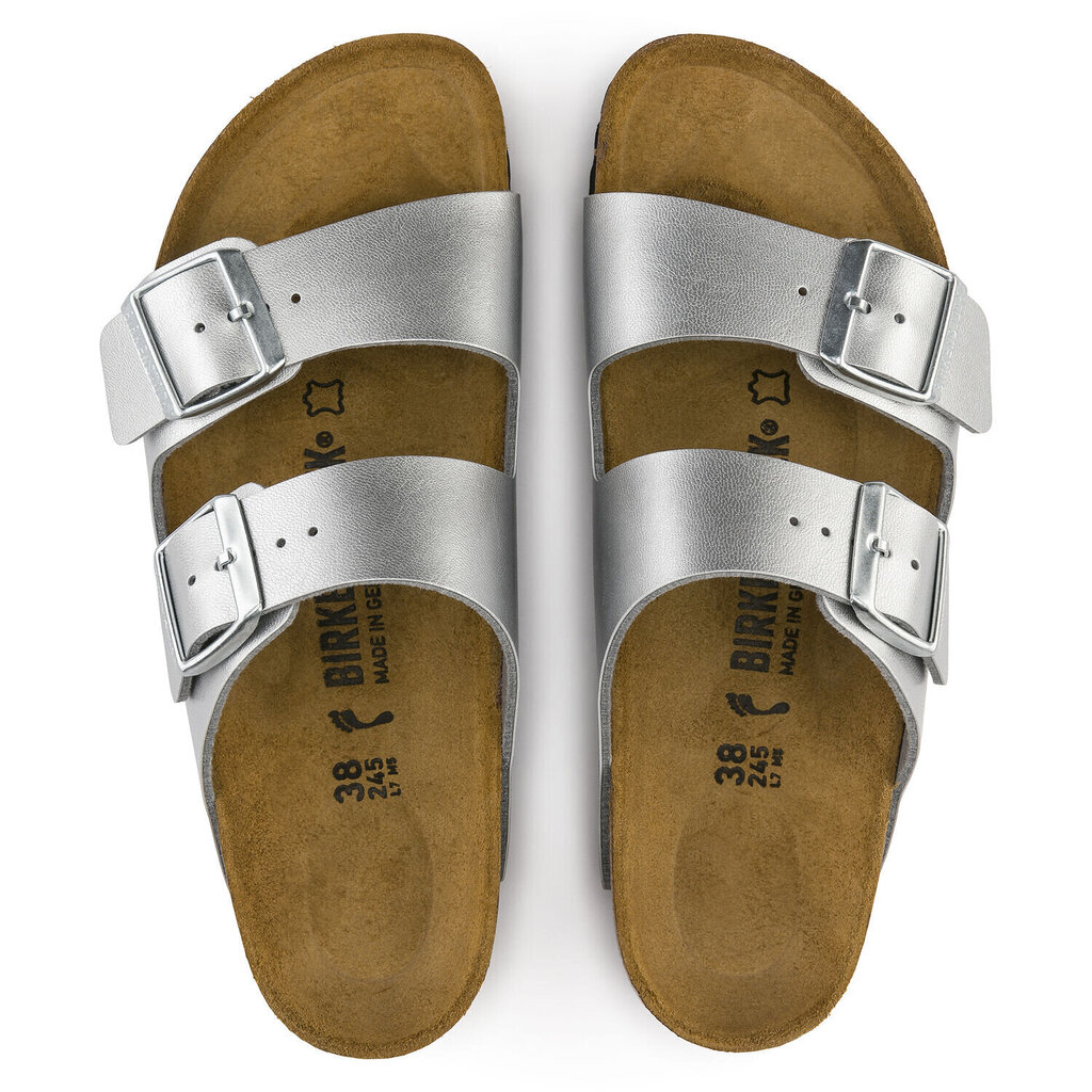 Čības Birkenstock Arizona BF Silver cena un informācija | Iešļūcenes, čības sievietēm | 220.lv