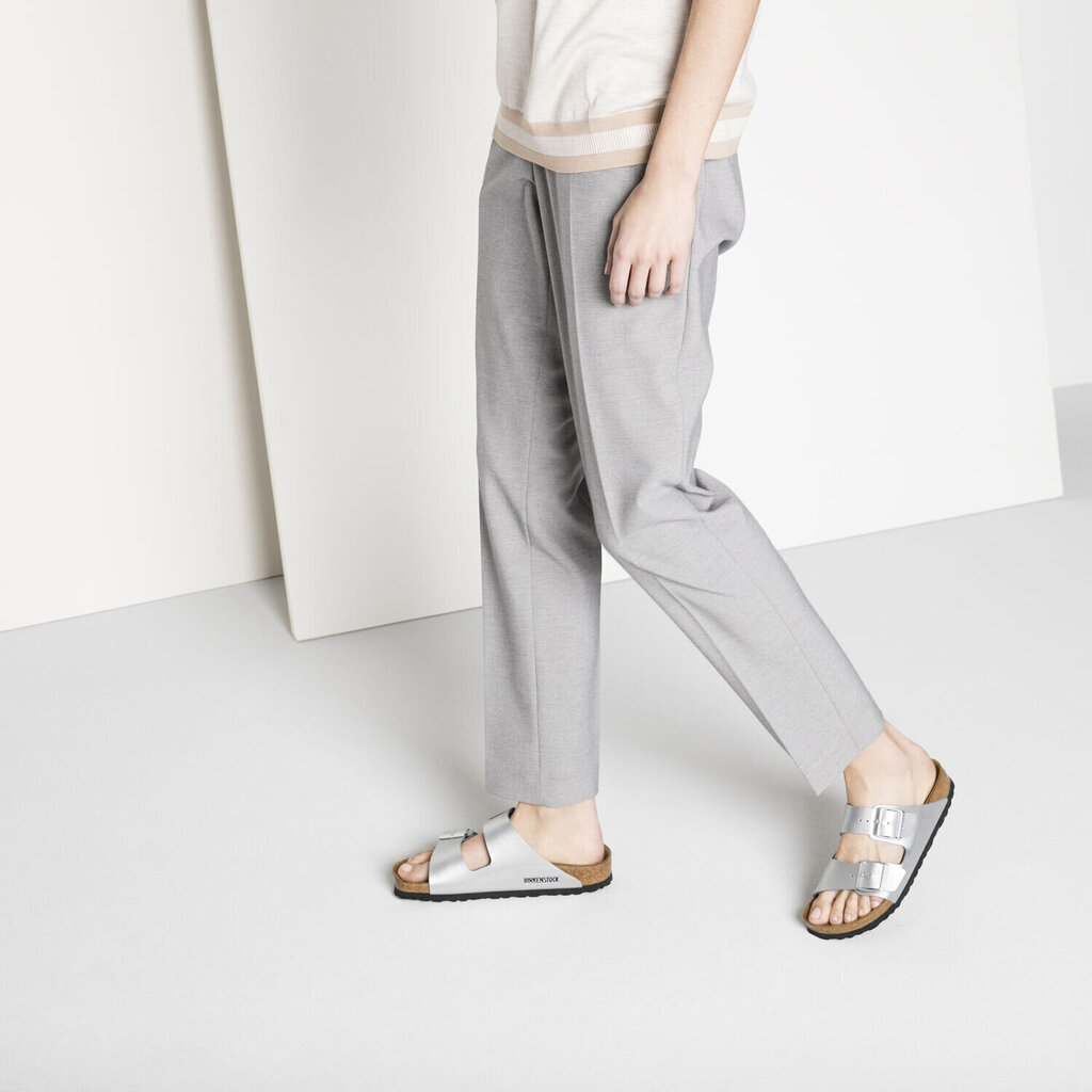 Čības Birkenstock Arizona BF Silver cena un informācija | Iešļūcenes, čības sievietēm | 220.lv