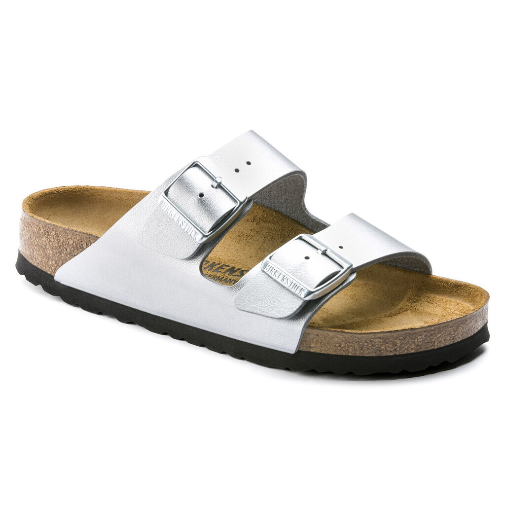 Čības Birkenstock Arizona BF Silver cena un informācija | Iešļūcenes, čības sievietēm | 220.lv