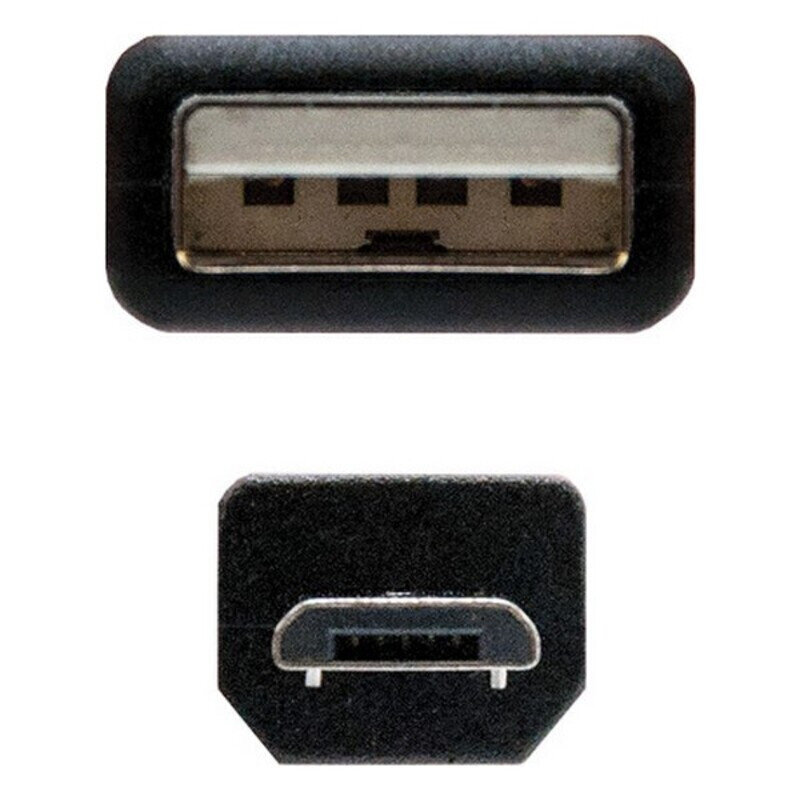 Nanocable, USB 2.0 A - Micro USB B, 0.8 m цена и информация | Savienotājkabeļi | 220.lv