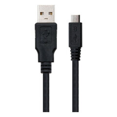 Кабель Nanocable, USB 2.0 A - Micro USB B, 0.8 м цена и информация | Кабели для телефонов | 220.lv