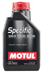 Motul Specific 506 01 506 00 503 00 0W30 motoreļļa, 106429, 1 l цена и информация | Моторное масло | 220.lv