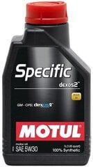 Motul Specific DEXOS2 5W30 motoreļļa, 102638, 1 l цена и информация | Моторное масло | 220.lv