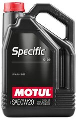 Motul Specific 5122 0W20 motoreļļa, 107339, 5 l цена и информация | Моторное масло | 220.lv