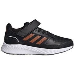 Sporta apavi zēniem Adidas Runfalcon 2.0 Jr FZ0116, melni цена и информация | Детская спортивная обувь | 220.lv