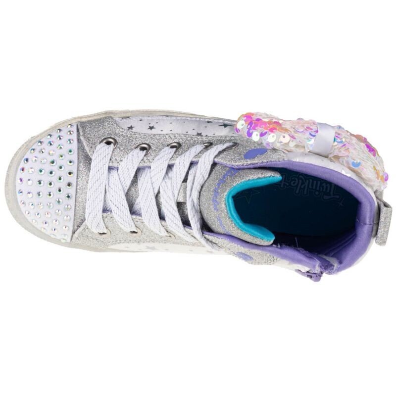 Zābaki meitenēm Skechers Shuffle Brights 2.0 Jr 314015L-WSL, pelēki cena un informācija | Bērnu zābaki | 220.lv