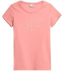 Футболка женская 4F NOSH4-TSD353, розовая цена и информация | Женские футболки | 220.lv