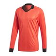 T-krekls ar garām piedurknēm vīriešiem Adidas Referee 18 Jersey LS referee shirt long sleeve M CV6322, sarkans