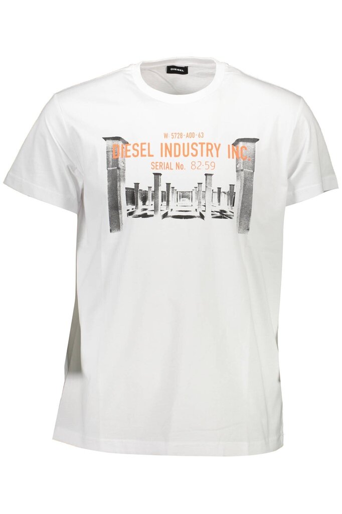 Vīriešu T-krekls Diesel, balts цена и информация | Vīriešu T-krekli | 220.lv