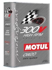 Motul 300V High Rpm 0W20 motoreļļa, 104239, 2 l cena un informācija | Motoreļļas | 220.lv