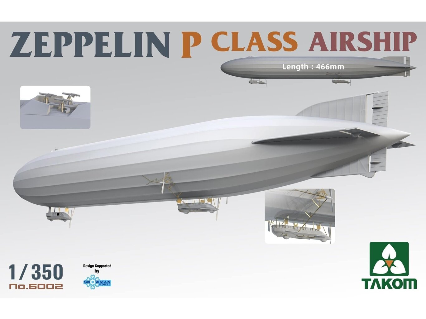 Takom - Zeppelin P Class Airship, 1/350, 6002 cena un informācija | Konstruktori | 220.lv