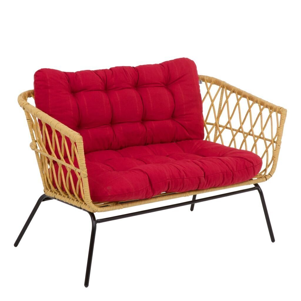 2-u spilvenu komplekts Patio Marocco, 95 cm, sarkans cena un informācija | Krēslu paliktņi | 220.lv
