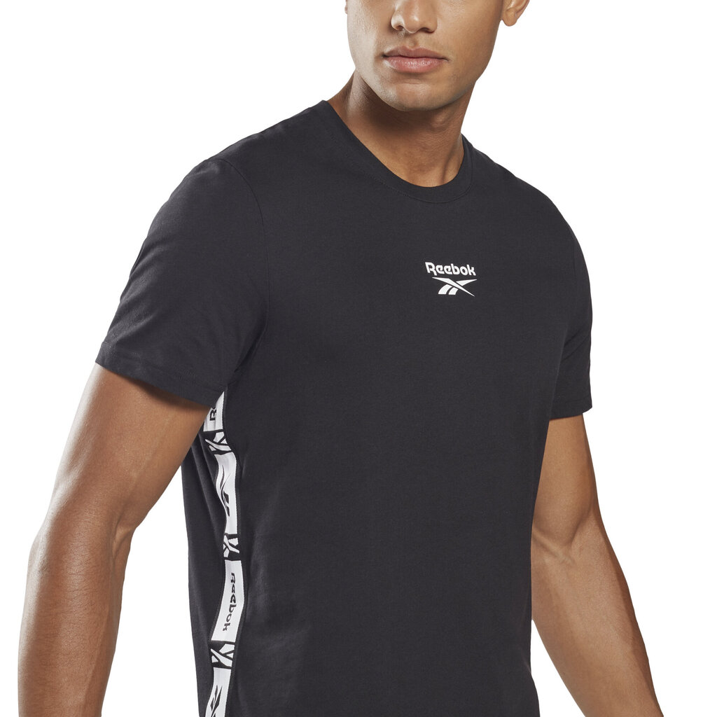 Reebok T-Krekli Ri Tape Tee Black HB5975 HB5975/2XL cena un informācija | Vīriešu T-krekli | 220.lv