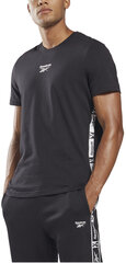 Футболки Reebok Ri Tape Tee Black HB5975 HB5975/2XL цена и информация | Мужские футболки | 220.lv