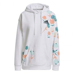 Džemperis sievietēm Adidas Graphic Hoodie W GT8818 GT8818, balts cena un informācija | Jakas sievietēm | 220.lv