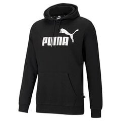 Džemperis vīriešiem Puma Essential Big Logo Hoody M 586686 01, melns cena un informācija | Vīriešu jakas | 220.lv