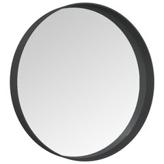 vidaXL sienas spogulis, 30 cm, melns цена и информация | Зеркала | 220.lv