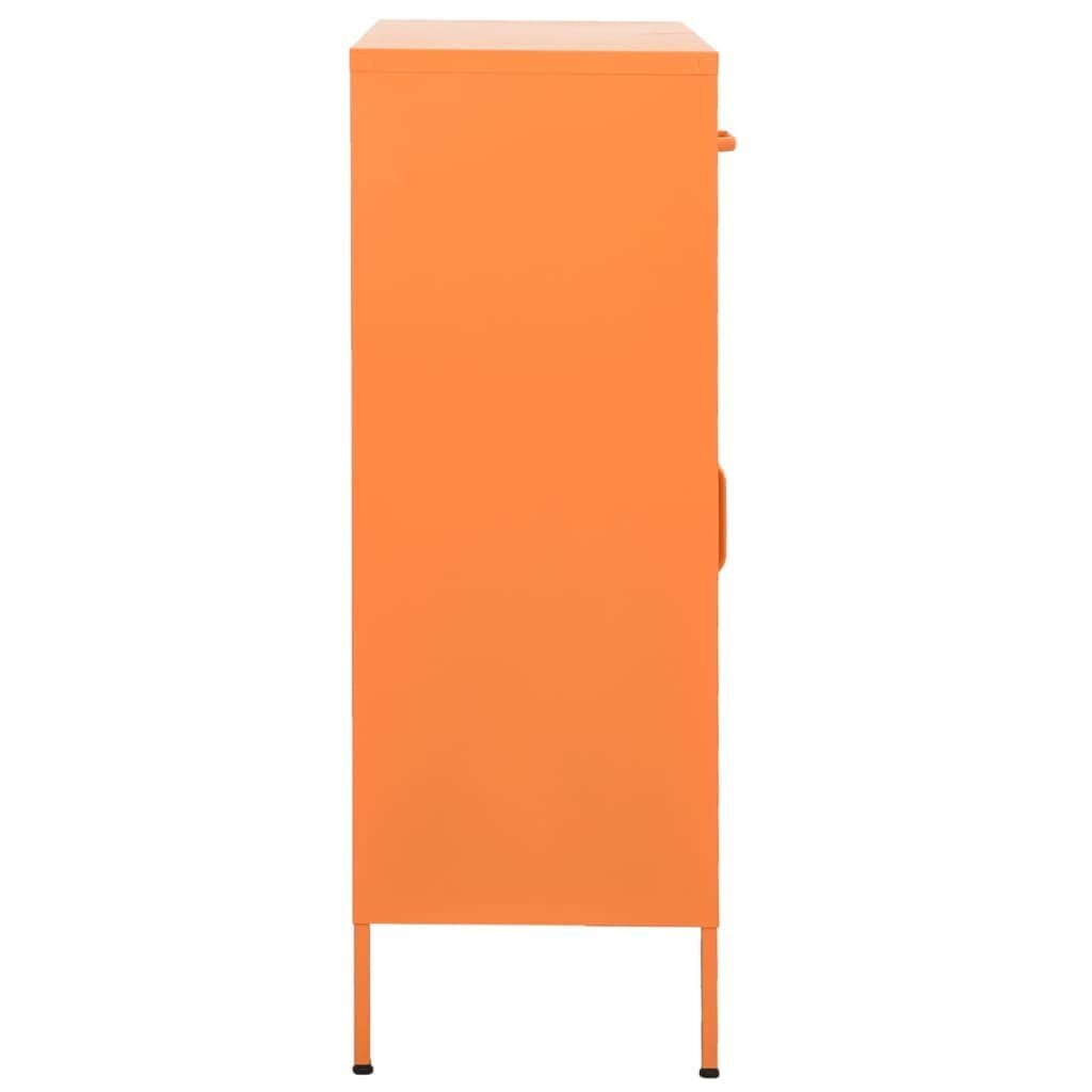vidaXL skapītis, 80x35x101,5 cm, tērauds, oranžs цена и информация | Skapīši viesistabai | 220.lv