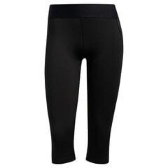 Женские спортивные леггинсы Adidas Techfit Capri Tight W FJ7169, черные цена и информация | Спортивная одежда для женщин | 220.lv