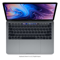 MacBook Pro 2019 Retina 13" 4xUSB-C - Core i5 2.4GHz / 8GB / 256GB SSD / INT / Space Gray (lietots, stāvoklis A) cena un informācija | Portatīvie datori | 220.lv