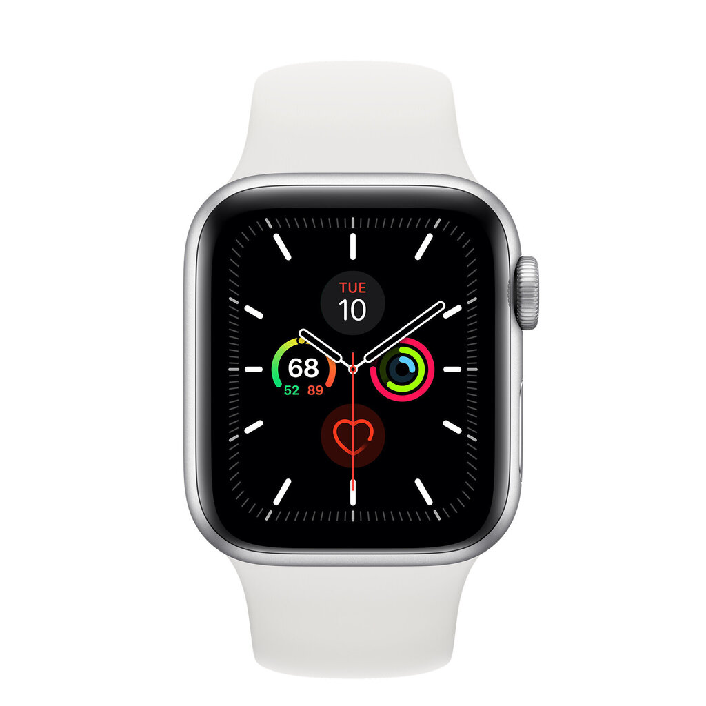 Apple Watch Series 5 40mm Silver Aluminum cena un informācija | Viedpulksteņi (smartwatch) | 220.lv