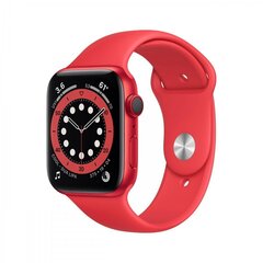 Apple Watch Series 6 44mm Red Aluminum/Red Sport Band cena un informācija | Viedpulksteņi (smartwatch) | 220.lv