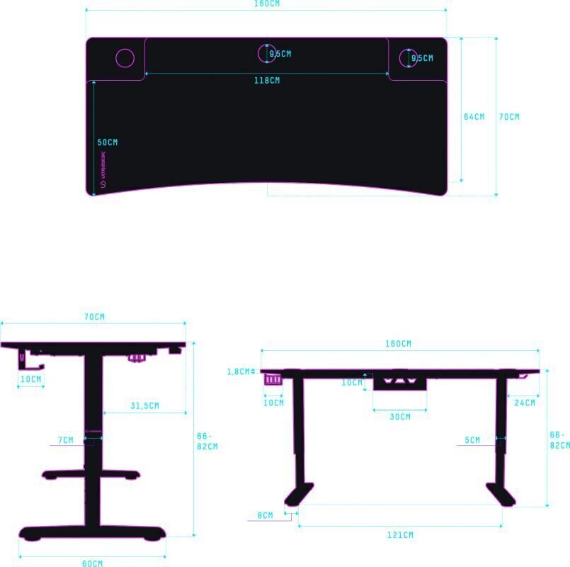 Ultradesk Cruiser datorgalds cena un informācija | Datorgaldi, rakstāmgaldi, biroja galdi | 220.lv