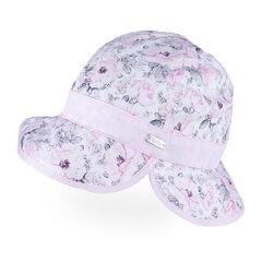 Kokvilnas vienslāņa cepure-panama meitenēm TuTu, rozā cena un informācija | Cepures, cimdi, šalles meitenēm | 220.lv