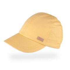 TuTu хлопковая одинарная шапка с козырьком для мальчиков, желтая цена и информация | Шапки, перчатки, шарфы для мальчиков | 220.lv