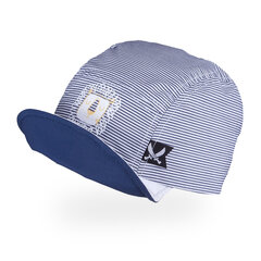 Kokvilnas vienslāņa cepure ar nagu zēniem TuTu, zila cena un informācija | Cepures, cimdi, šalles zēniem | 220.lv