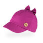 TuTu kokvilnas vienslāņa cepure ar nagu un bantīti, violeta cena un informācija | Cepures, cimdi, šalles meitenēm | 220.lv