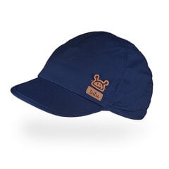 TuTu хлопковая одинарная шапка с козырьком для мальчиков, синяя цена и информация | Шапки, перчатки, шарфы для мальчиков | 220.lv