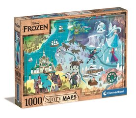 Пазл Clementoni Disney Frozen Story Maps, 1000 д. цена и информация | Пазлы | 220.lv