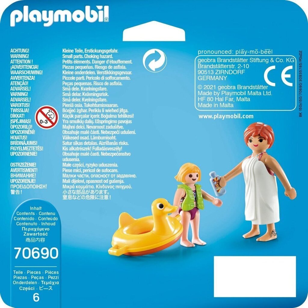 70690 Playmobil Playmobil Duo Pack Aqua Park Bathers cena un informācija | Konstruktori | 220.lv