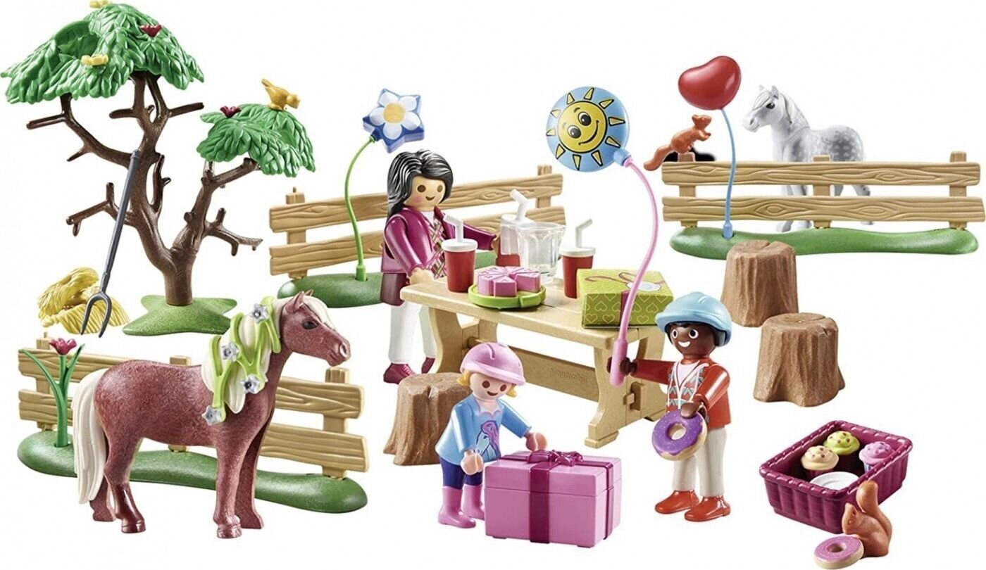 70997 PLAYMOBIL® Country, Bērnu dzimšanas dienas ballīte poniju fermā cena un informācija | Konstruktori | 220.lv